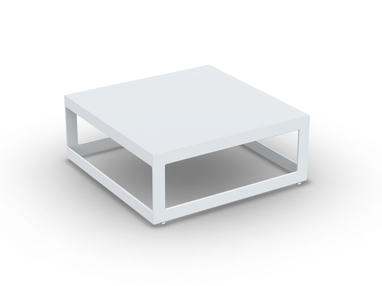 Burford Coffee Table Alu White Mat 70X70