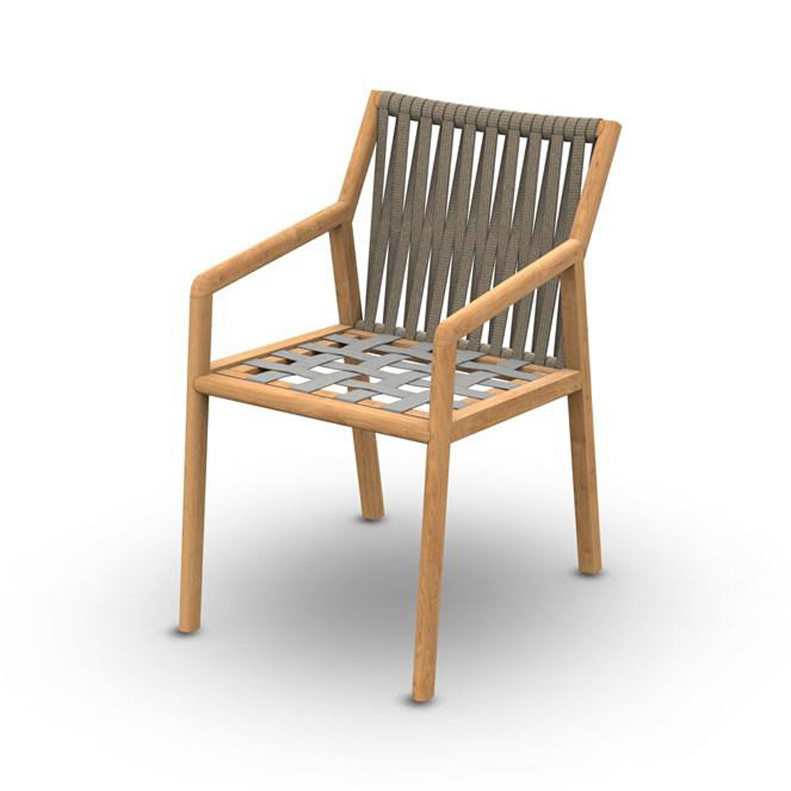 Teak rope chair deals