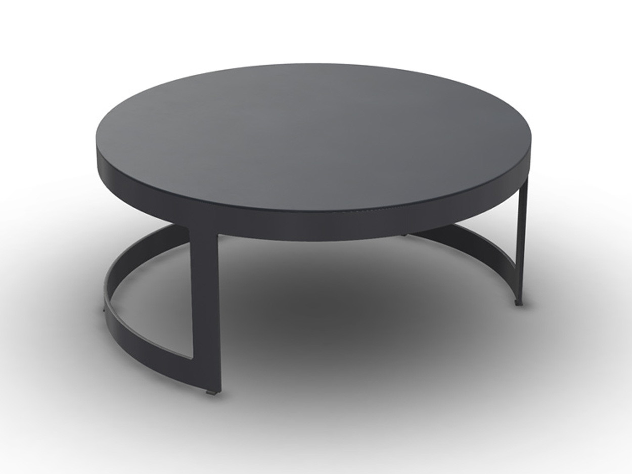 Burford Coffee Table Alu Charcoal Mat Alu Charcoal Mat D77