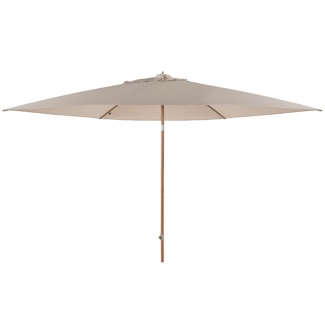 Azzurro 300 cm Ø Woodlook frame Sand