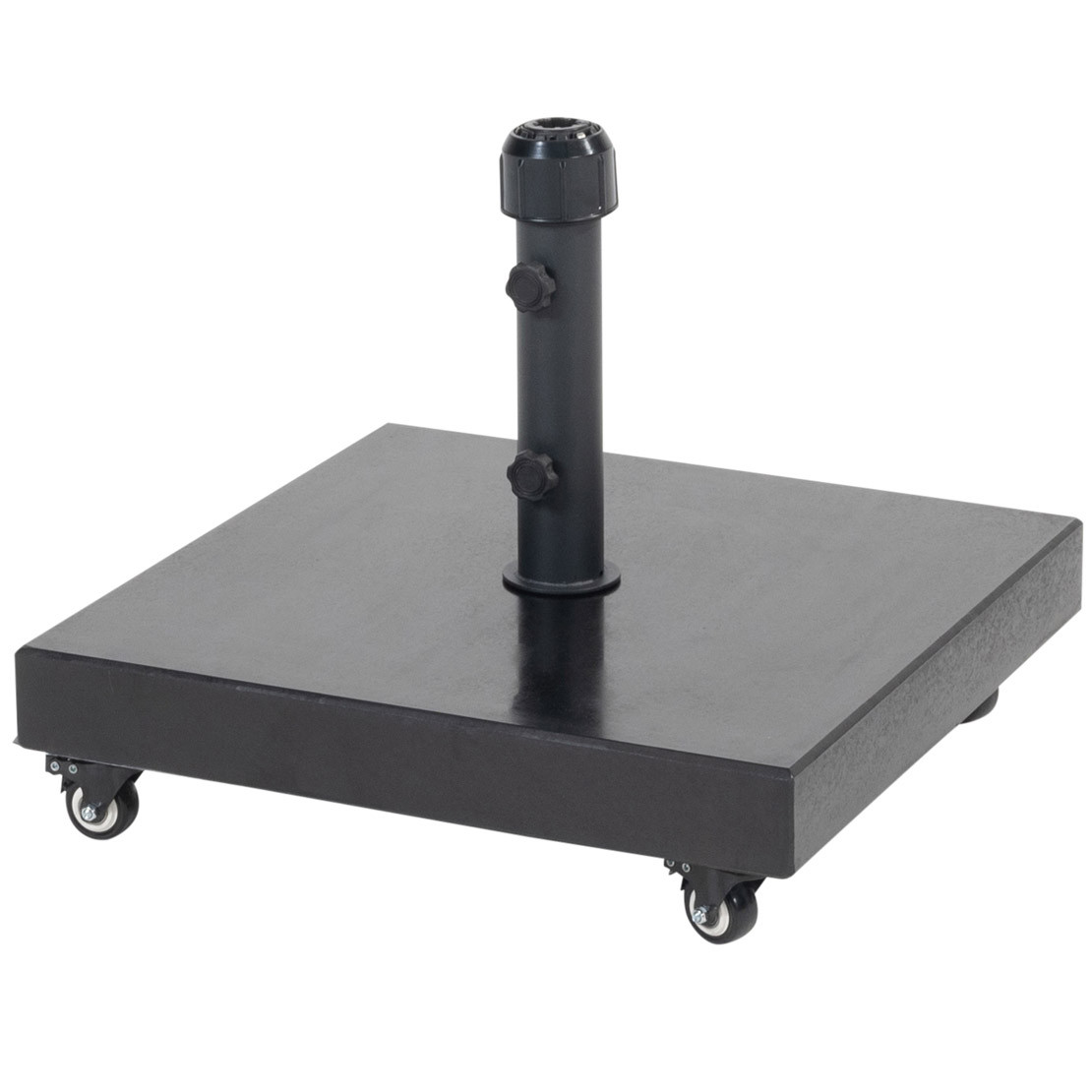 Granite base 60 kgs Square with 4 wheels