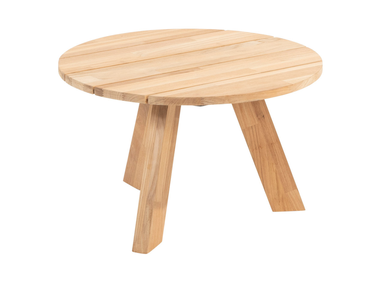 Cosmic coffee table round 65 x 40 cm complete teak