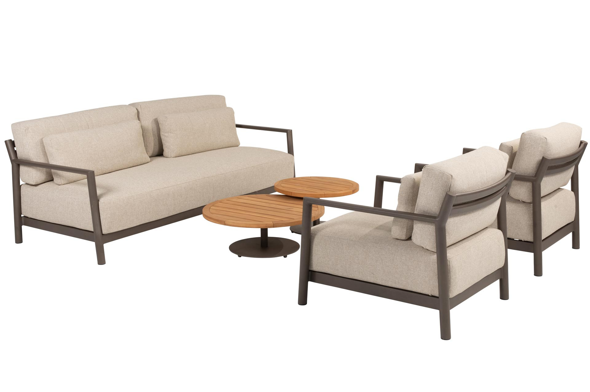 Capresi Loungeset mit Volta Coffeetables