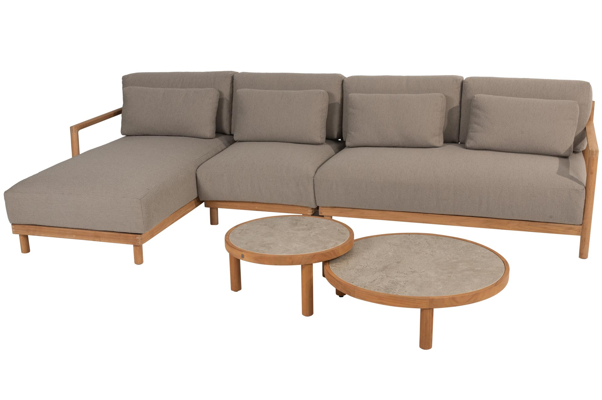 Marie Chaise-Loungeset mit Finn Coffeetables