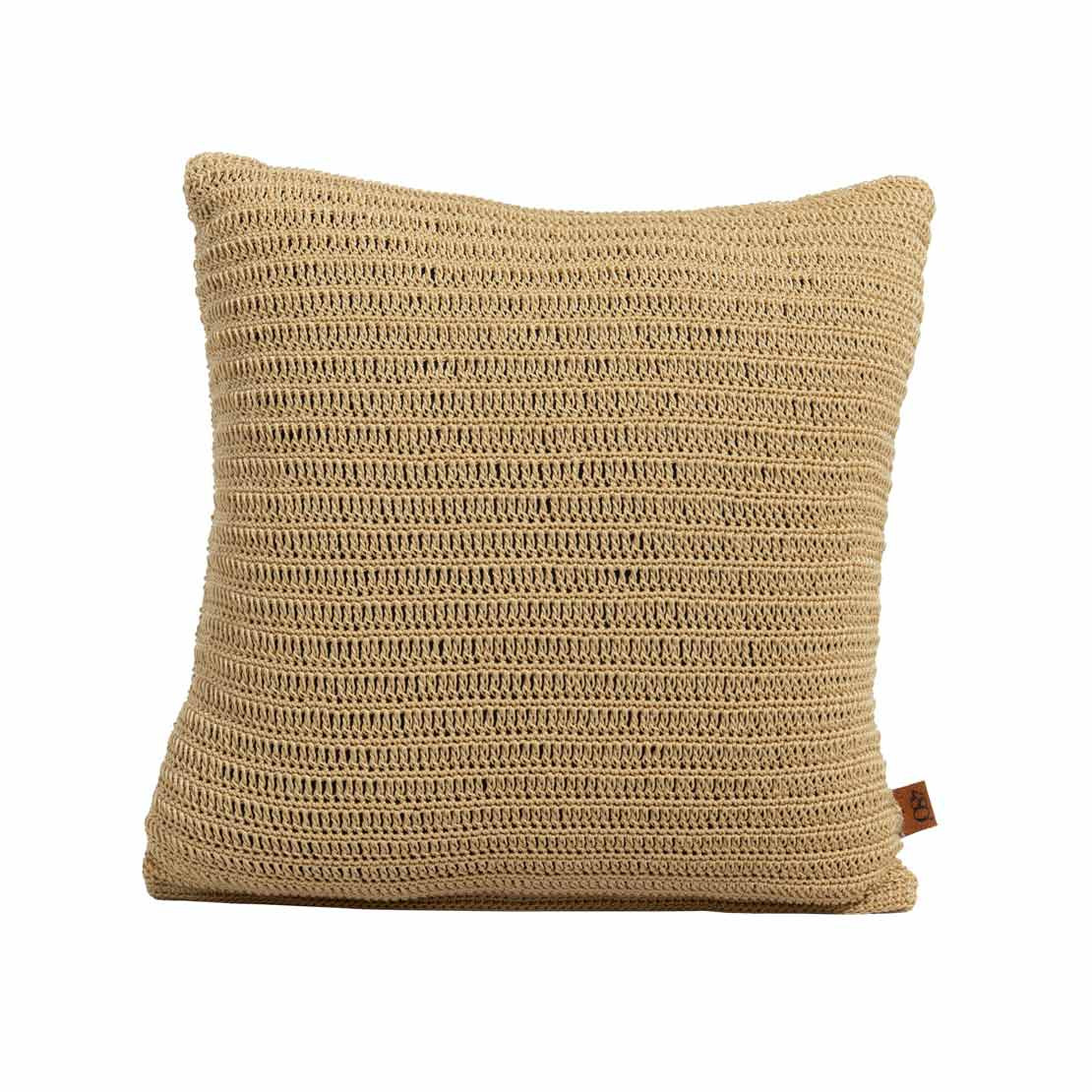 Knitted pillow oyster 50 X 50 cm