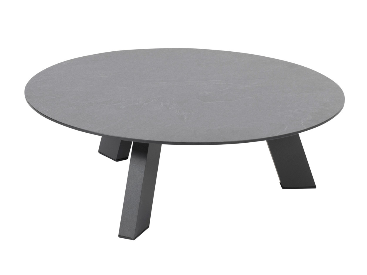 Cosmic coffee table with HPL top slate anthracite round 78 cm H25