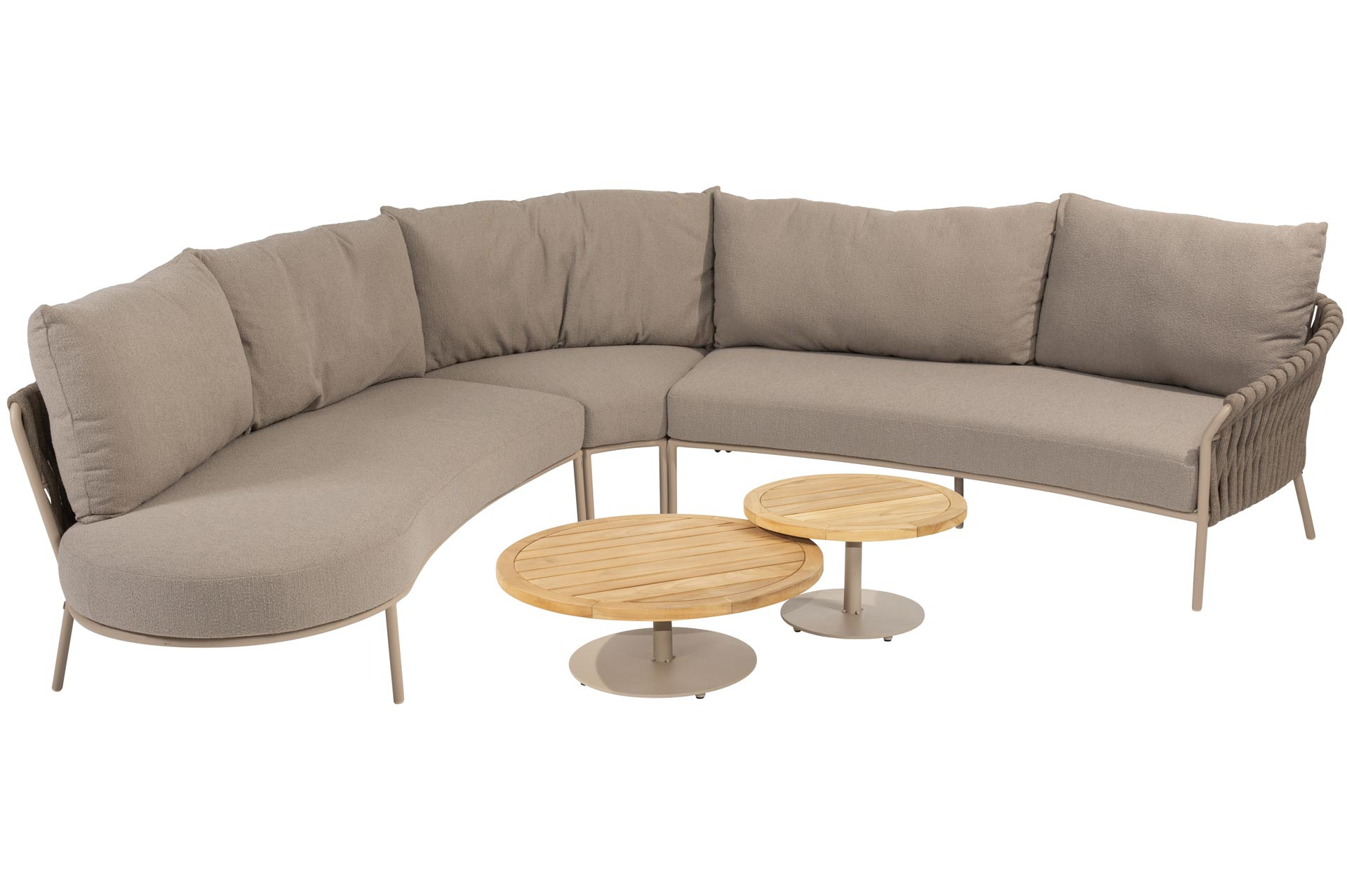 Comino Eck-Loungeset mit Volta Coffeetables