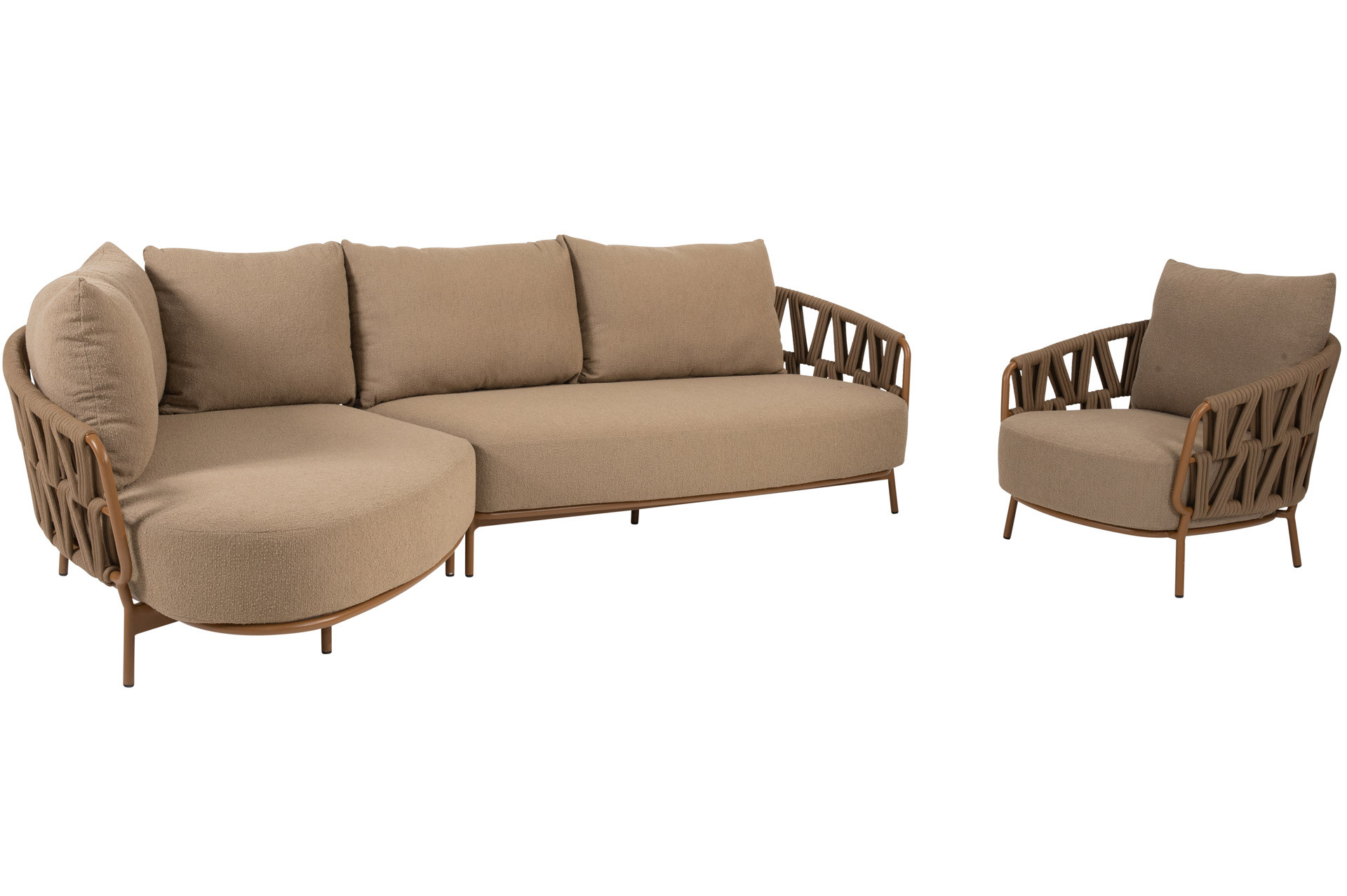Biarritz Chaise-Longue Lounge-Set mit Loungesessel