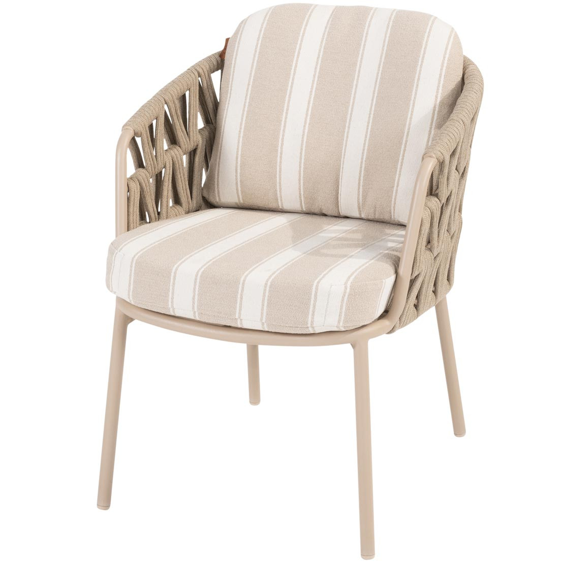 Beverly dining chair latte with 2 cushions