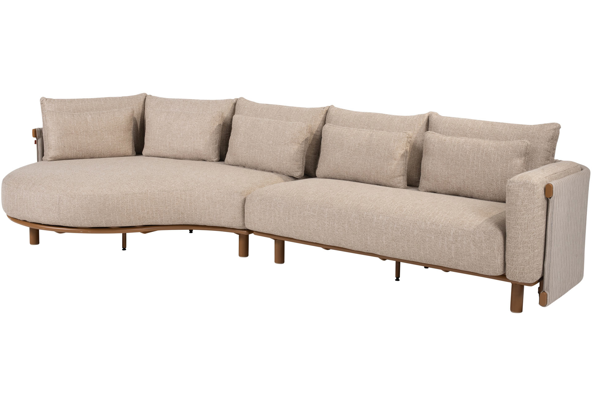 Safina Loungeset mit Chaise Longue Amber