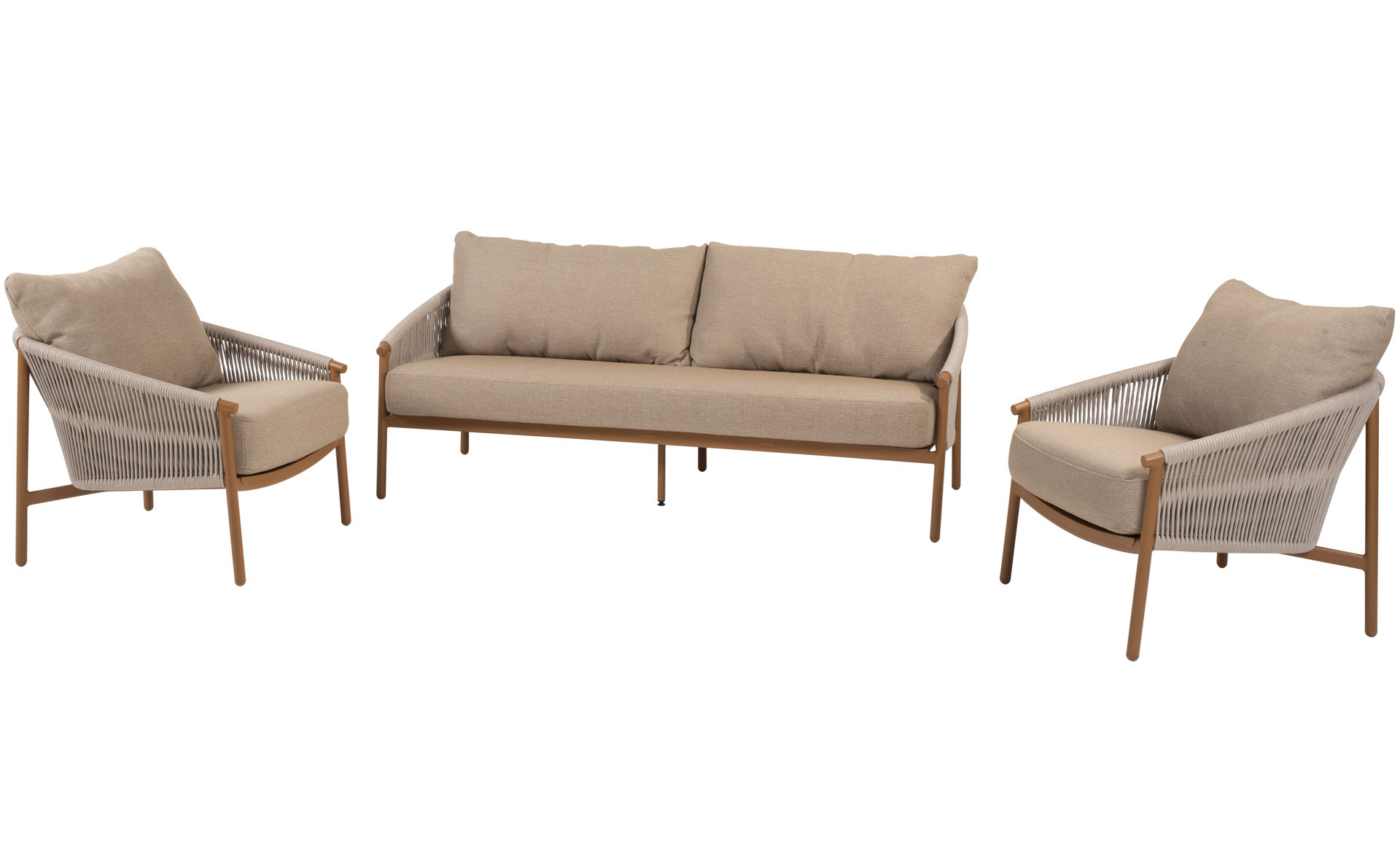 Milos Stuhl-Bank-Loungeset Amber