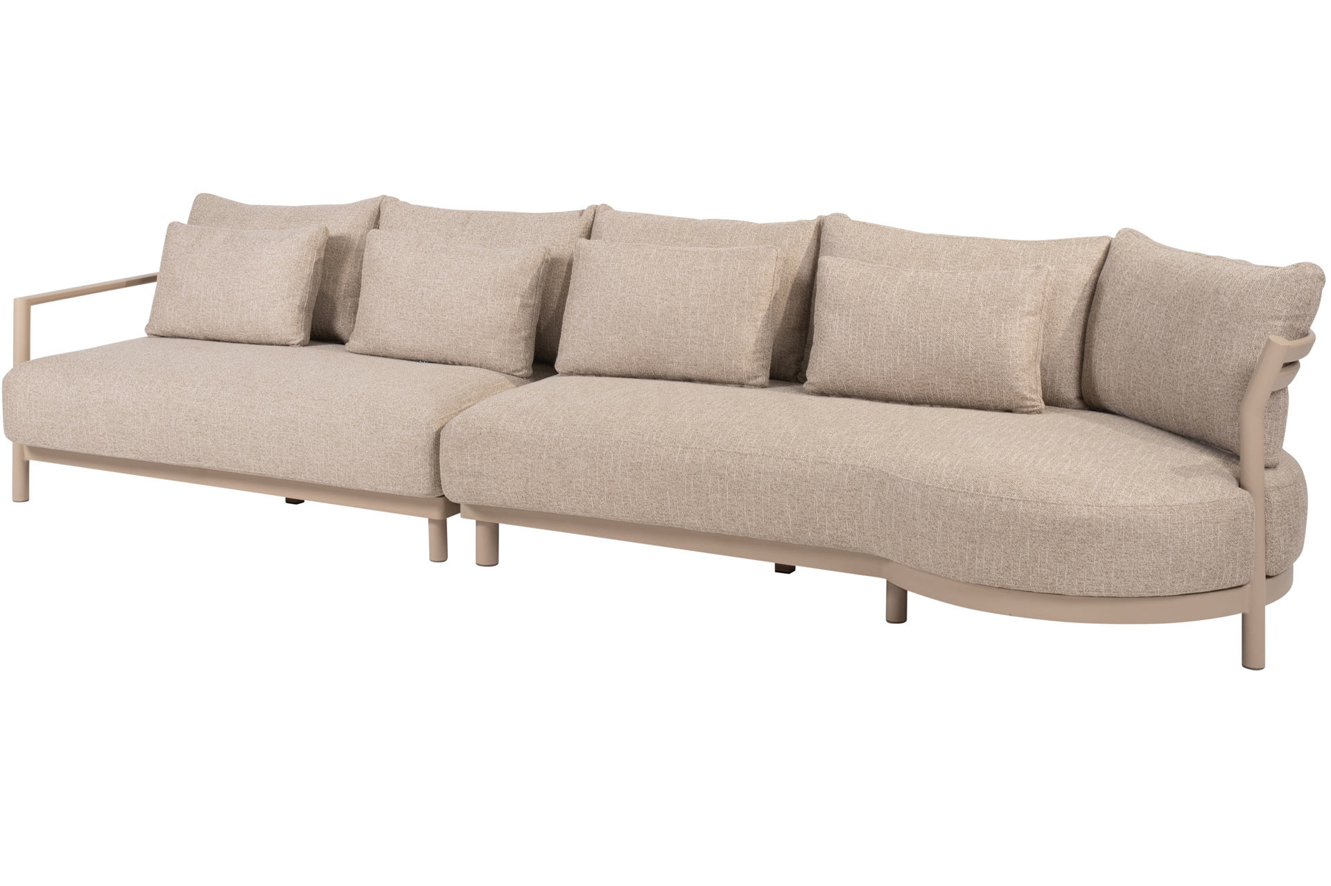 Mykonos modular bench Latte