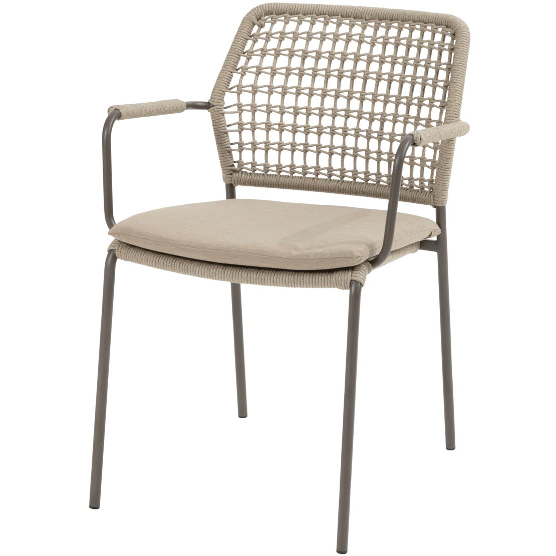 Barista stacking chair terre with cushion