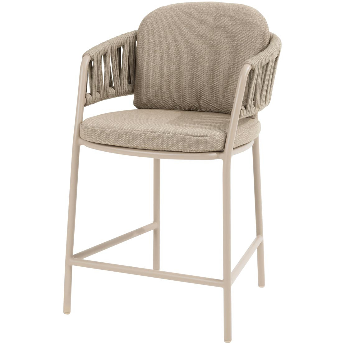 Calma high dining chair latte with 2 cushions
