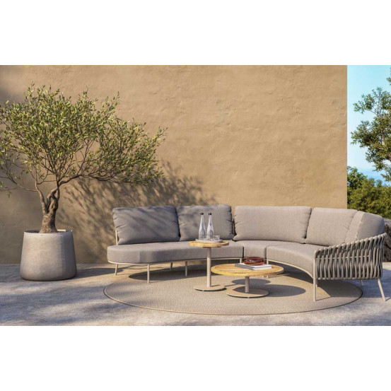Comino organic end module right latte with 3 cushions 