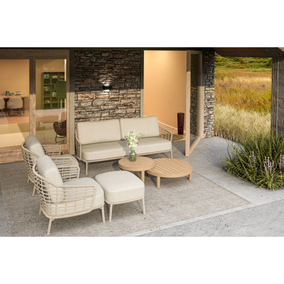 Como living bench 3 seater Harvest with 3 cushions