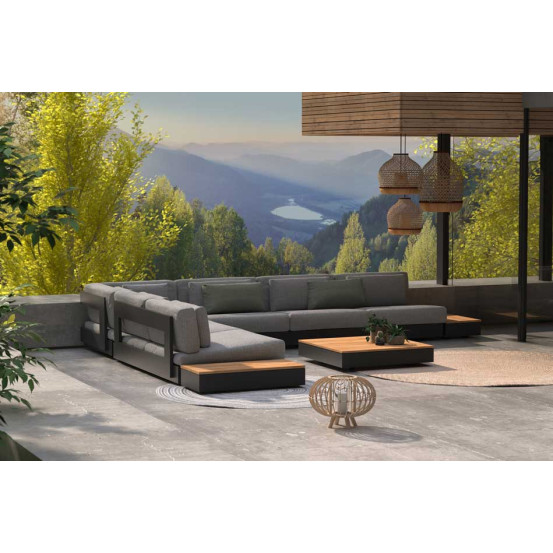 Ibiza modular 2-seater with corner table