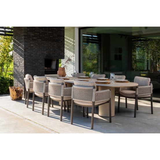 Savanne dining chair terre with 2 cushions