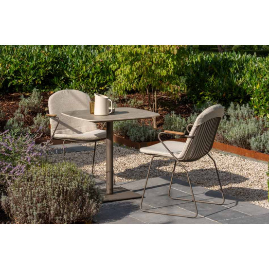 Veneto stacking chair terre with cushion