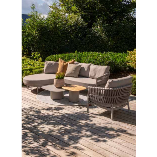 Catalana set cloud: 2 seater bench left arm + chaise lounge right arm 