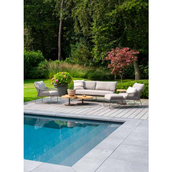 Moretti living bench 3 seater terre with 3 cushions