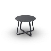 Elko Side Table Alu Charcoal Mat D60