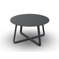 Elko Side Table Alu Charcoal Mat Alu D90