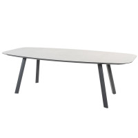 Manolo dining table printed ceramic Anthracite 240 x 103 cm