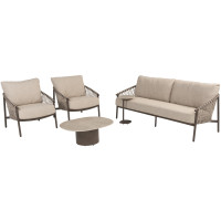 Allora Loungeset mit Sofie Couchtisch und Support-Tisch