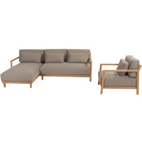 Marie Chaise-Loungeset mit Loungesessel