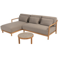 Marie Chaise-Loungeset mit Finn Coffeetable