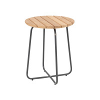 Verdi side table natural teak round 45 cm H 55