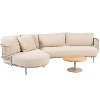 Sardinia Chaise-Loungeset mit Volta Couchtisch