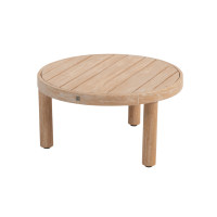 Sem coffee table brushed teak round 60 x 32 cm