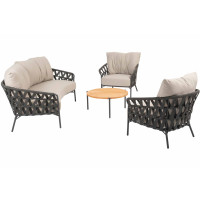Albareto Loungeset mit Yoga Couchtisch
