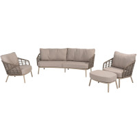 Puglia Loungeset mit Hocker