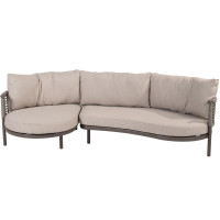 Puglia organic loungeset terre - 2 seat left arm and love island right arm