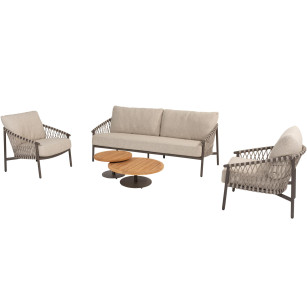 Allora Loungeset mit Volta Couchtischen