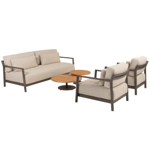 Capresi Loungeset mit Volta Coffeetables