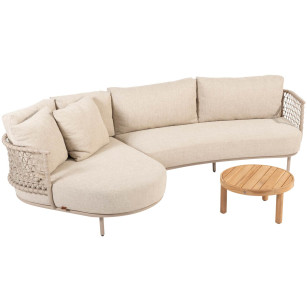 Sardinia Chaise-Loungeset mit Finn Couchtisch