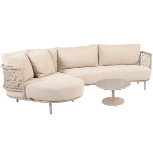 Sardinia Chaise-Loungeset mit Boaz Couchtisch