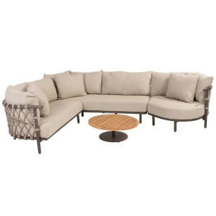Ezra Eck-Loungeset mit Volta Salontisch