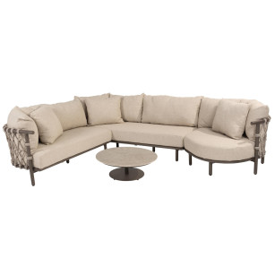 Ezra Eck-Loungeset mit Boaz Salontisch