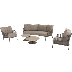 Capalbio Loungeset mit Boaz Couchtischen