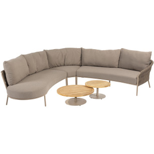 Comino Eck-Loungeset mit Volta Coffeetables