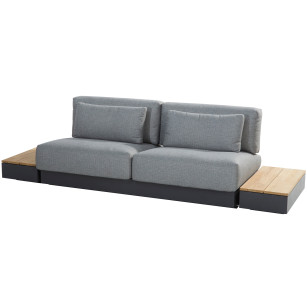 Ibiza modular 2-seater with 2 side tables