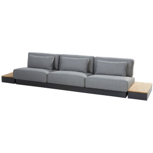 Ibiza modular 3-seater with 2 end tables