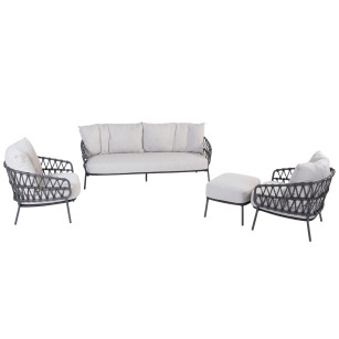 Calpi living set and footstool without table