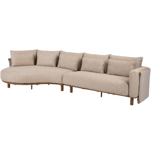 Safina Loungeset mit Chaise Longue Amber
