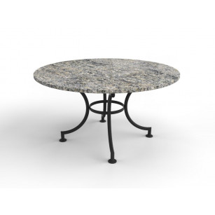 Runder Gartentisch mit Granit Tischplatte